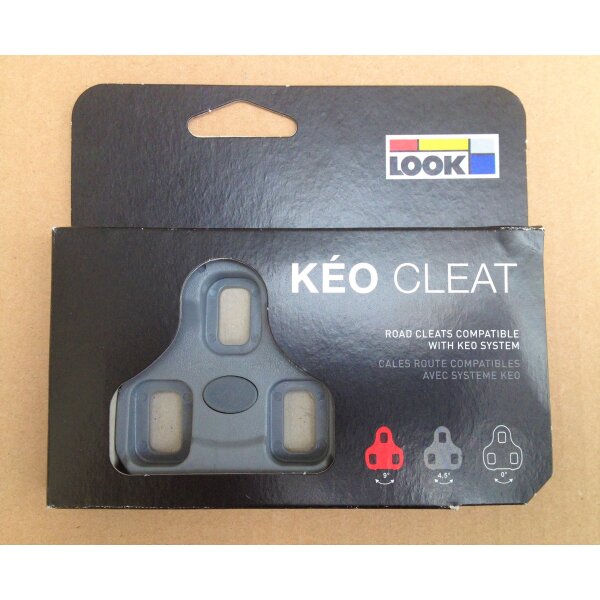 Look Keo Schuhplatten / Cleats, grau 4,5°, Orginalteil