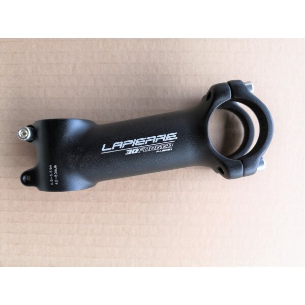 Lapierre 3D-Forged Vorbau, Lenkerklemmung 31,8 mm, Länge 100 mm, schwarz