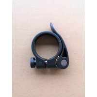 Kalloy Sattelklemme / Sattelklemmschelle Schnellspanner, 34,9 mm, schwarz