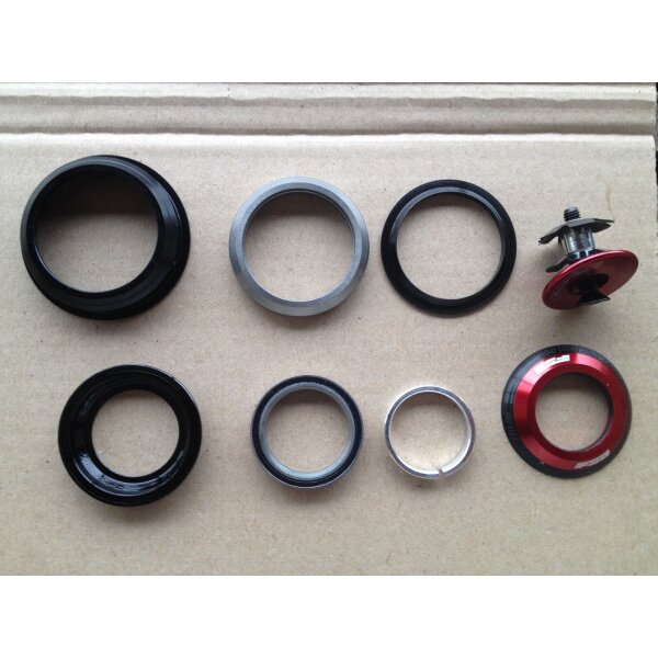 FSA Steuersatz SX Pro Tapered (No. 55) ZS44/ZS55, inkl. Kralle+Deckel, rot, NEU