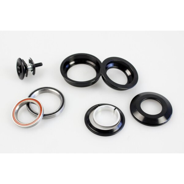 Tange Seiki Steuersatz Tapered ZS49/ZS55 für Tapered Gabel, schwarz