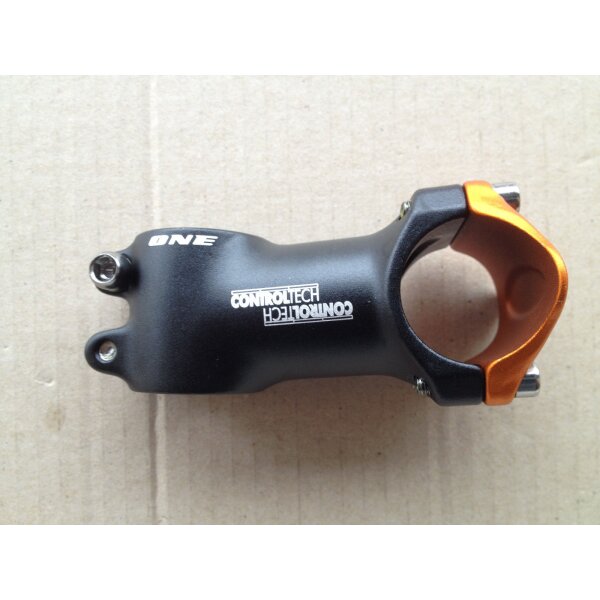 Control Tech One Vorbau, 31,8*70 mm, 1 1/8" Ahead, schwarz/orange