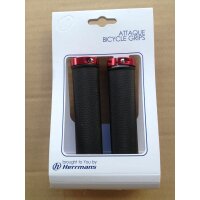 Herrmans Diamond Lock DD28 Lenkergriffe Lock-on, schwarz/rot