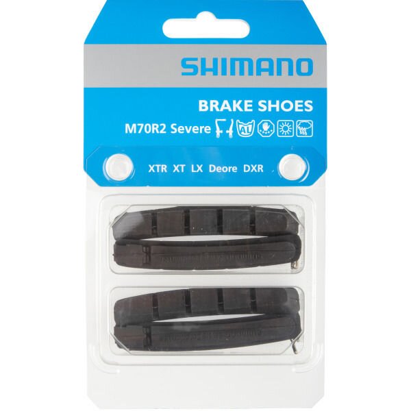 Shimano M70R2 Bremsbelag / Bremsgummi für V-Brake Felgenbremsen, 2 Paar, OVP