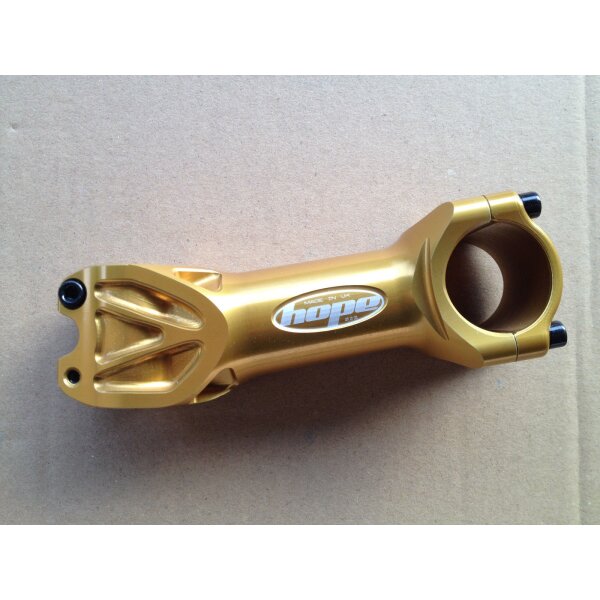 Hope XC Vorbau, gold, 110 mm, 10°, 31,8 mm Lenkerklemmung, NEU