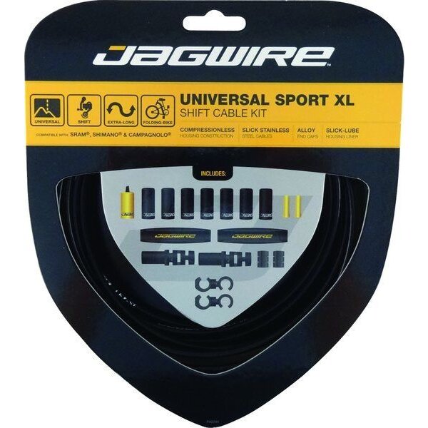 Jagwire Universal Sport XL Schaltzugset, versch. Farben, extralange Hüllen NEU