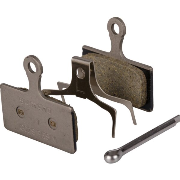Shimano G02S Bremsbelag für Scheibenbremsen inkl. Feder und Splint, OVP