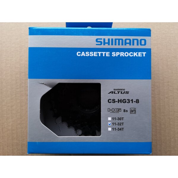 Shimano CS-HG31 Kassette, 8-fach, 11-32 Zähne, OVP