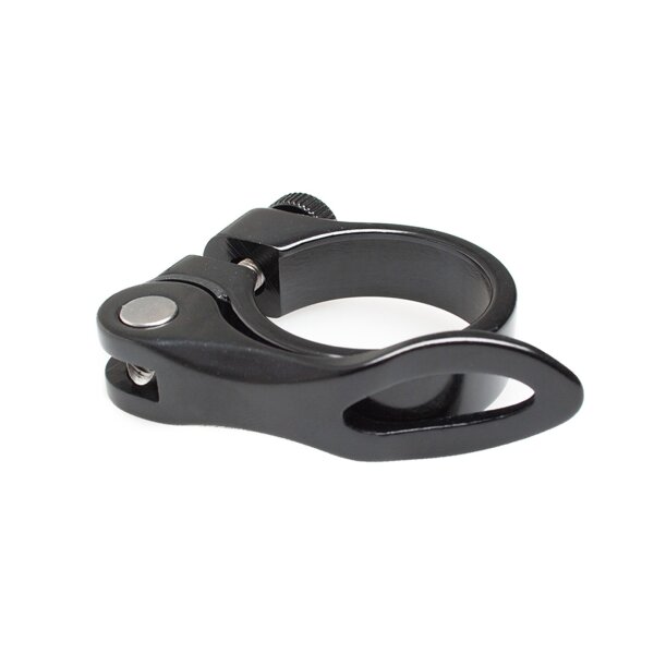 M-Wave Clampy QR Sattelklemme / Sattelklemmschelle Schnellspanner 34,9 mm, schwarz
