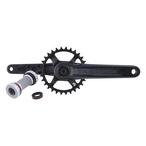 Race Face Aeffect Kurbel mit Innenlager BSA, 30 Zähne Steel 1*11/12, 175 mm, schwarz