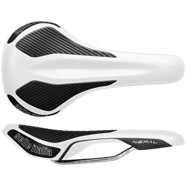 Selle Italia Nepal L Ti316 Sattel, Titan-Gestell, wei?, NEU