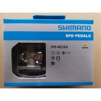 Shimano PD-M324 SPD-Pedal, Satz links+rechts mit Cleats