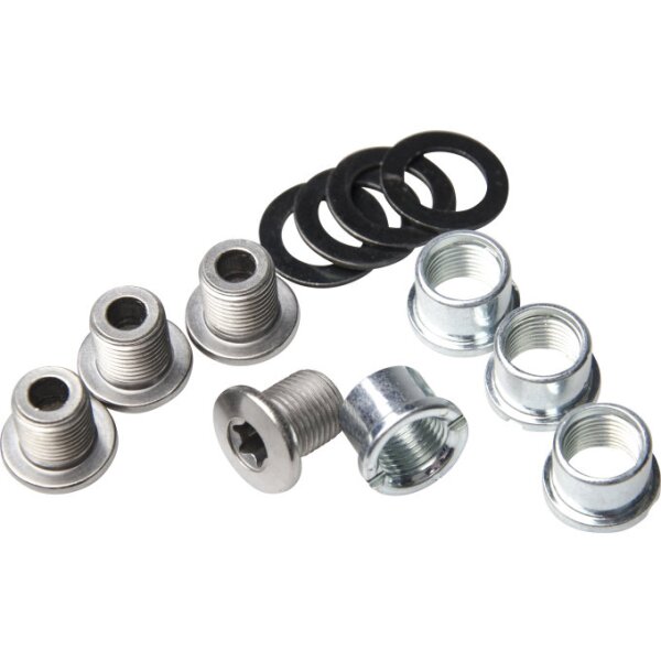 Shimano Kettenblattschrauben FC-M640 Zee (Y1NG98050) mit Hülsenmuttern, 4 Stück