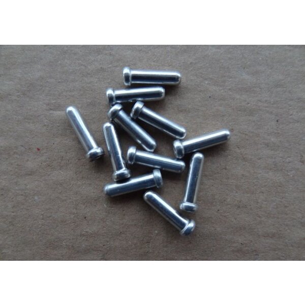 Shimano Endkappen für Bremszug 1,6 mm, silber, VE 10 Stück