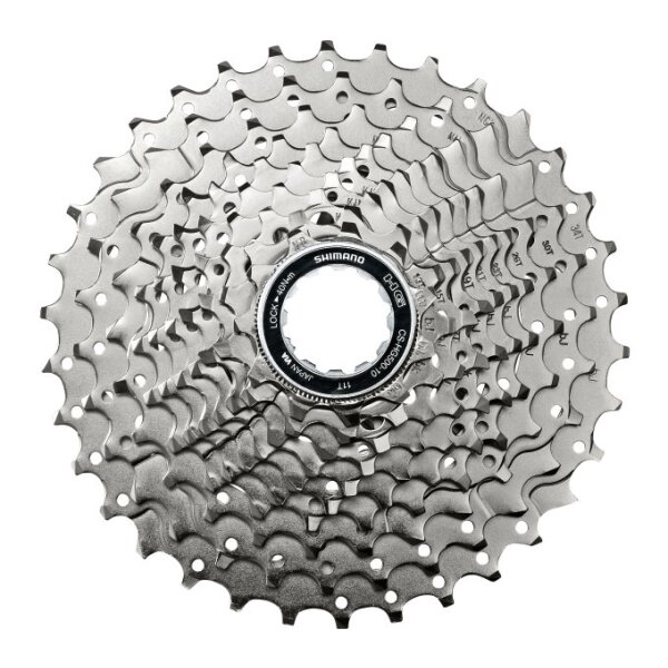 Shimano CS-HG500-10 Kassette für Rennrad, 10-fach, 11-34 Zähne, MVP