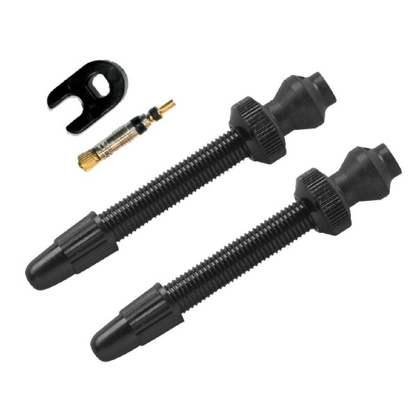Barbieri Tubeless Ventil-Set (2 Stück), schwarz