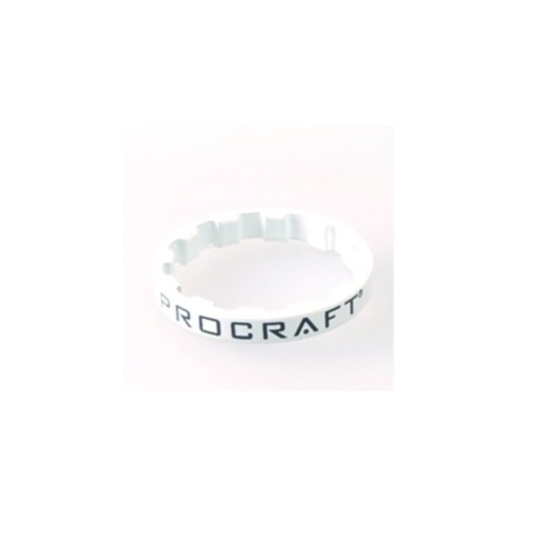 Procraft Steuersatz Spacer Superlight Aluminium für 1 1/8" Gabel, weiß, 5 mm
