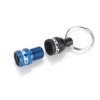 XLC PU-X07 Ventiladapter von SV/DV auf AV, blau