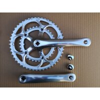 Rennradkurbel Compact silber, 50/34 Zähne, Vierkant,...