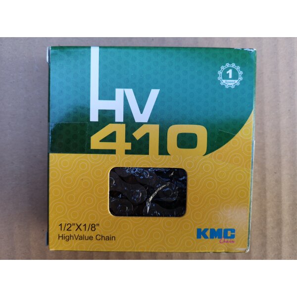KMC HV 410 Kette 1/2*1/8", 1-fach, 108 Glieder, braun, OVP