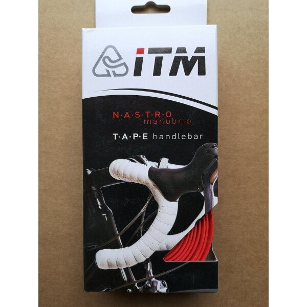 ITM EVA 3D Logo Lenkerband rot, Logo schwarz, OVP