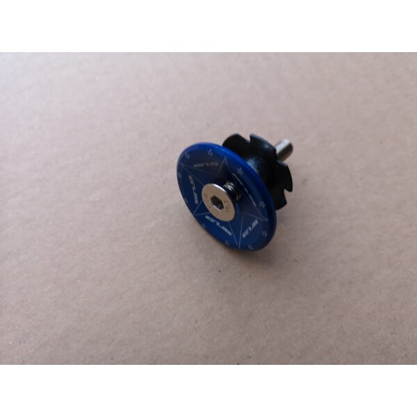 GUB 1 1/8 Zoll Kralle und Deckel für Aheadsteuersatz, blau