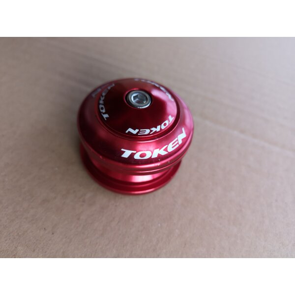Token MTX Steuersatz semi-integriert ZS44/ZS44 , Cartridgelager, 1 1/8 Zoll, rot