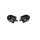 Kinder-Fahrrad Pedal Kunststoff, Set links & rechts, schwarz
