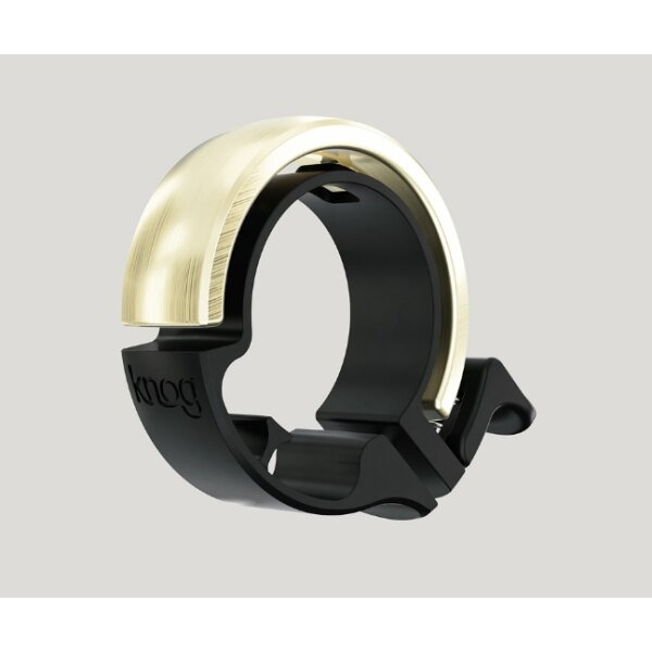 Knog Oi Classic Miniklingel Fahrradklingel messing, large 31,8 mm