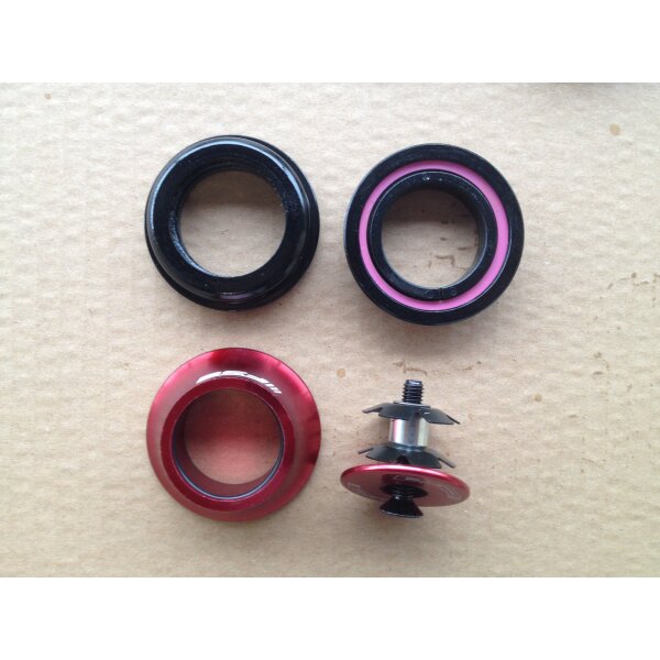 FSA No. 11 Steuersatz 1 1/8 Zoll semi-integriert ZS44, rot, Kralle & Deckel,NEU