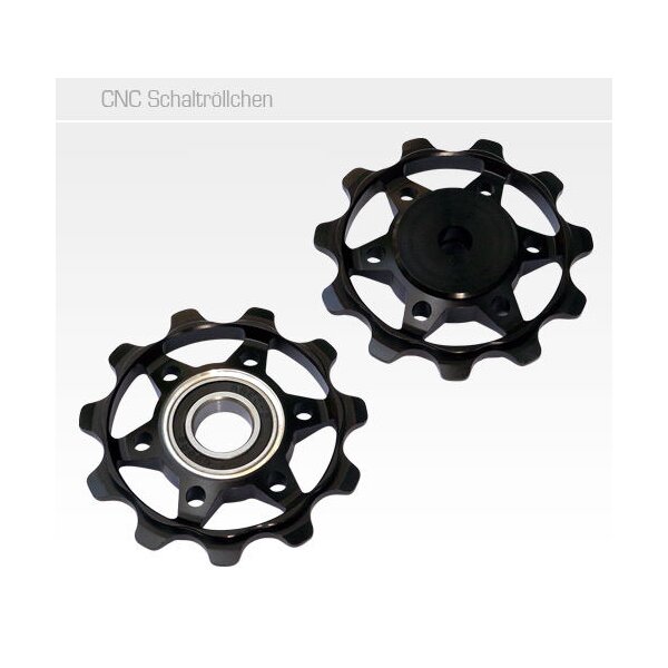 NC - 17 Schaltrollen / Schaltröllchen Alu, Industrielager, versch. Farben, NEU
